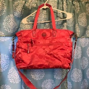 Coach Pink Baby Bag
